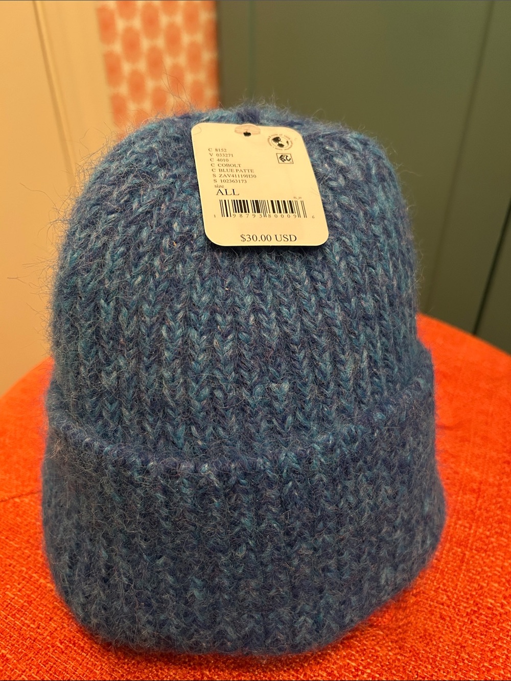 Women’s Blue Knit Free People Beanie Hat